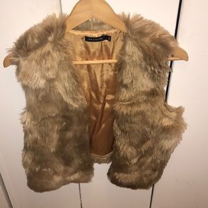 Faux fur vest